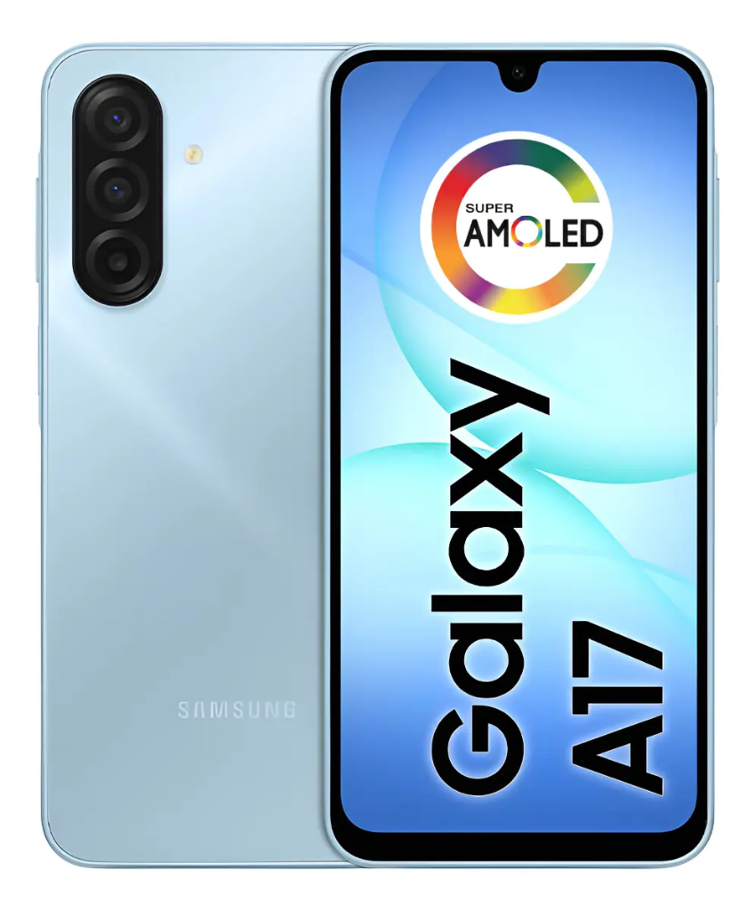 Celular Samsung Galaxy A17 com IA, 256GB, 8GB RAM, Câmera 50MP, Tela 6.7" Super AMOLED - Azul