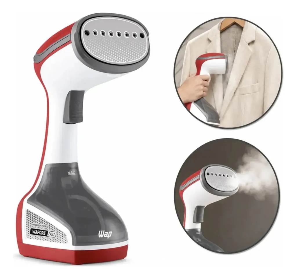 Vaporizador Portátil de Roupas e Tecidos Wap Wapore Fast 1250W com Vapor Quente 160°C